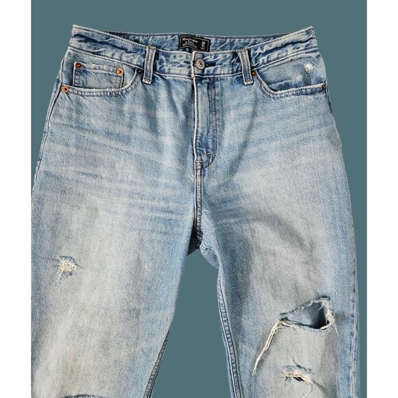 Abercrombie and Fitch Annie Boyfriend Distressed Jeans Women Size 6/28 Regular - Picture 3 of 7